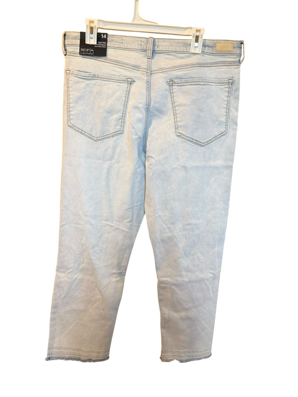 sofia by sofia vergara Light Wash Distressed Boyfriend Jeans - Picture 2 of 11